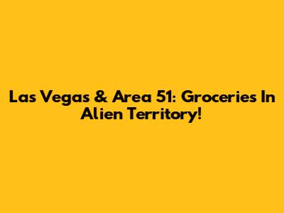 Las Vegas & Area 51: Groceries In Alien Territory!